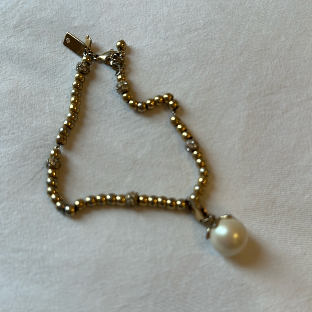 Kate spade pearl gold bracelet